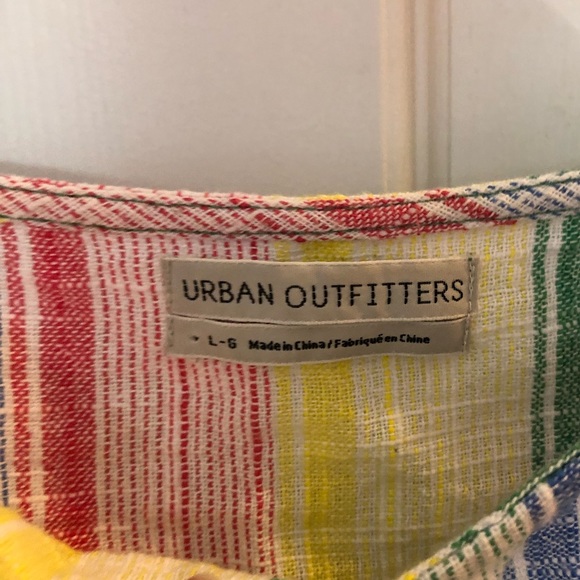 Pastel Rainbow Striped Crop Tank Top - UO - Picture 3 of 5